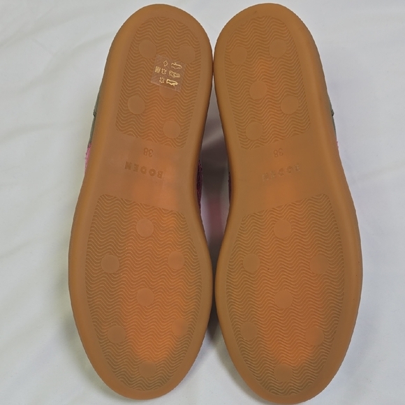 Boden Erin Suede Retro Women's Pink and Green Tenis Trainers Size 38/ 7.5 NWOB. - Picture 6 of 7